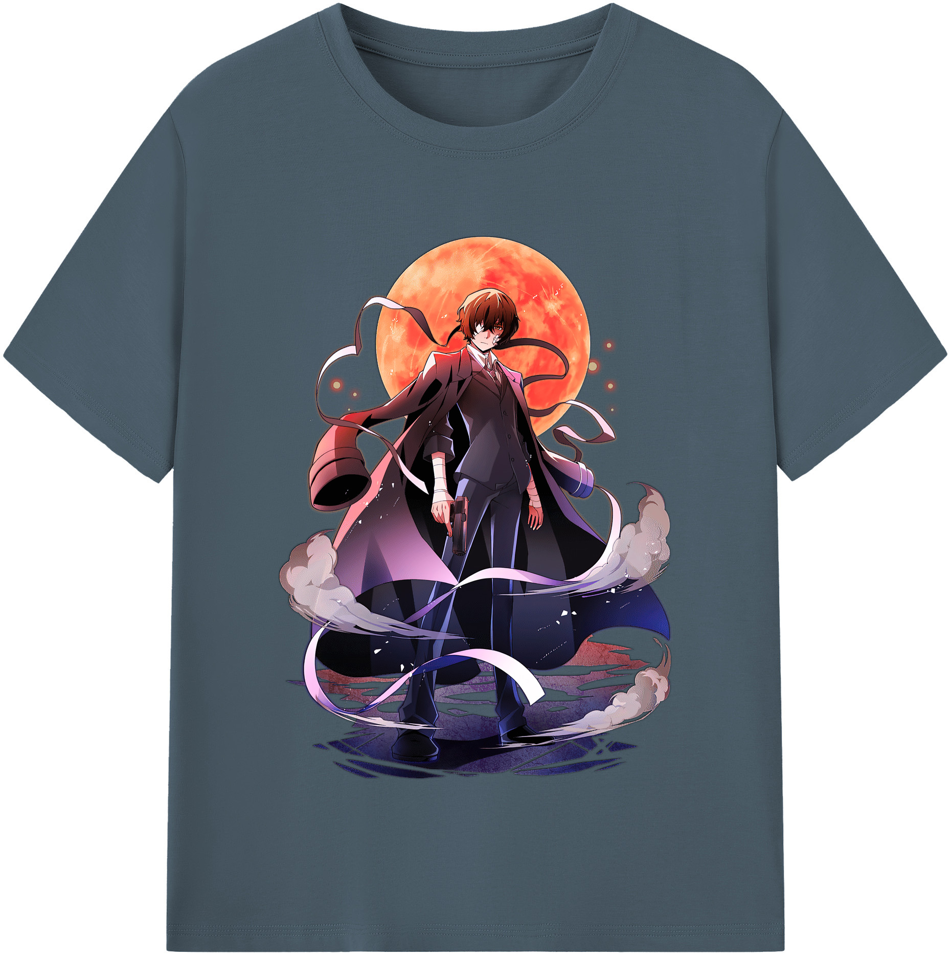 （画像用） 文豪ストレイドッグス Bungo Stray Dogs 綿100％半袖Tシャツ（フロントプリント）